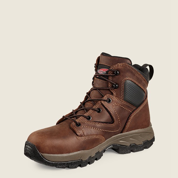 Vandrestøvler Herre - Red Wing Truhiker - 6-Inch Safety Toe - Brune/Sort - STOREP-402